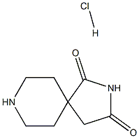 2,8-Diazaspiro[4.5]decane-1,3-dione, (Hydrochloride) (1:1) Struktur