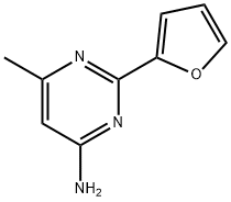 2-(Furan-2-yl)-6-MethylpyriMidin-4-aMine Struktur