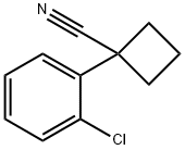 1-(2-Chlorophenyl)cyclobutanecarbonitrile Struktur