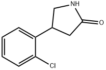 2-Pyrolidinone, 4-(2-Chlorophenyl) Struktur