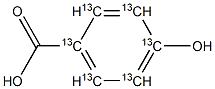 4-Hydroxybenzoic-1,2,3,4,5,6-13C6 Acid Struktur