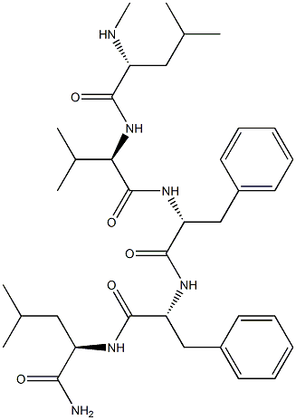 N-Methyl-D-leucyl-D-valyl-D-phenylalanyl-D-phenylalanyl-D-LeucinaMide Struktur