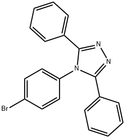 4-(4-Bromophenyl)-3,5-diphenyl-4H-1,2,4-triazole Struktur