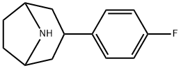 3-(4-fluorophenyl)-8-azabicyclo[3.2.1]octane Struktur