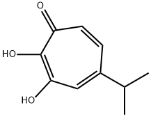 2,4,6-シクロヘプタトリエン-1-オン, 2,3-ジヒドロキシ-5-(1-メチルエチル)- 化學(xué)構(gòu)造式