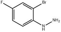 (2-bromo-4-fluorophenyl)hydrazine Struktur