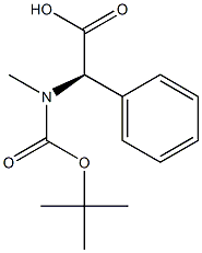 N-Boc-(R)-a-(MethylaMino)-benzeneacetic acid Struktur