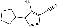 5-AMino-1-cyclopentyl-1H-pyrazole-4-carbonitrile Struktur