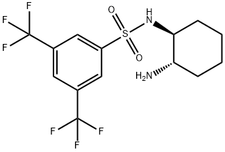 N-[(1S,2S)-2-aMinocyclohexyl]-3,5-bis(trifluoroMethyl)- BenzenesulfonaMide Struktur