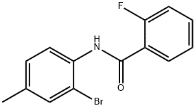 N-(2-bromo-4-methylphenyl)-2-fluorobenzamide Struktur