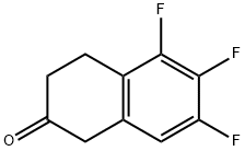 5,6,7-trifluoro-3,4-dihydro-1H-naphthalen-2-one Struktur