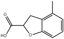 4-Methyl-2,3-dihydrobenzofuran-2-carboxylic acid Struktur