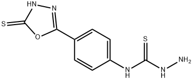 4-(4-(5-Mercapto-1,3,4-
oxadiazol-2-yl)phenyl) thioseMicarbazide Struktur