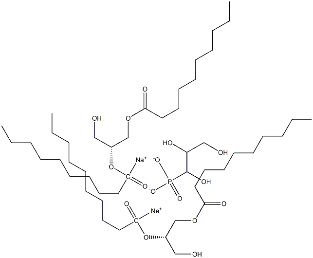 1,2-didecanoyl-sn-glycero-3-phospho-(1'-rac-glycerol) (sodiuM salt) Struktur