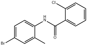 N-(4-bromo-2-methylphenyl)-2-chlorobenzamide Struktur