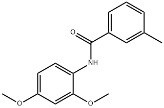 N-(2,4-dimethoxyphenyl)-3-methylbenzamide Struktur