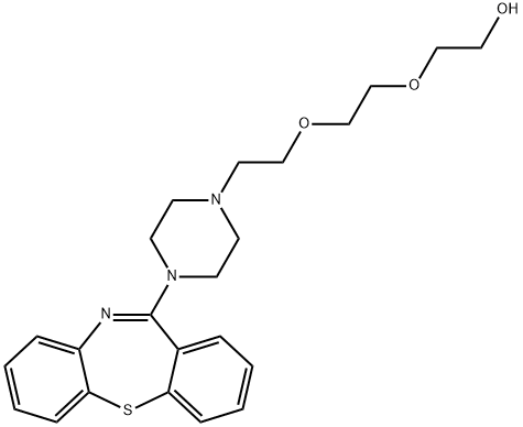 2-(2-(2-(4-(Dibenzo[b,f][1,4]thiazepin-11-yl)piperazin-1-yl)ethoxy)ethoxy)ethanol dihydrochloride Struktur