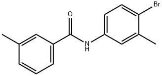 N-(4-bromo-3-methylphenyl)-3-methylbenzamide Struktur