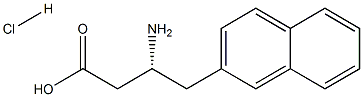 (R)-3-AMino-4-(2-naphthyl)-butyric acid-HCl Struktur