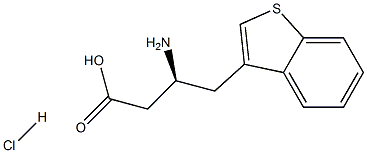 (S)-3-AMino-4-(3-benzothienyl)-butyric acid-HCl Struktur