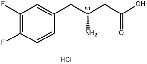 (R)-3-AMino-4-(3,4-difluorophenyl)-butyric acid-HCl Struktur