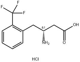 (R)-3-AMino-4-(2-trifluoroMethylphenyl)-butyric acid-HCl Struktur