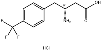 (R)-3-AMino-4-(4-trifluoroMethylphenyl)-butyric acid-HCl Struktur