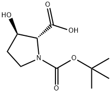 (2R,3R)-3-羥基-1,2-吡咯烷二甲酸 1-叔丁酯, 335280-19-8, 結(jié)構(gòu)式