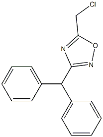 3-Benzhydryl-5-(chloroMethyl)-1,2,4-oxadiazole Struktur