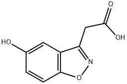 2-(5-Hydroxybenzo[d]isoxazol-3-yl)acetic Acid Struktur