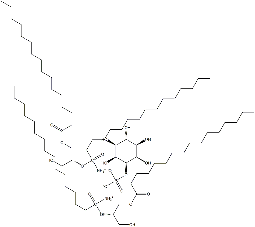 1,2-dipalMitoyl-sn-glycero-3-phospho-(1'-Myo-inositol) (aMMoniuM salt) Struktur