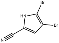 4,5-DibroMo-1H-pyrrole-2-carbonitrile Struktur