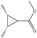 2,3-DiMethyl-cyclopropanecarboxylic acid, (Methyl cis) Struktur