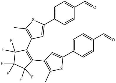 1,2-Bis(2-methyl-5-(4-formylphenyl)-3-thienyl)perfluorocyclopentene Struktur