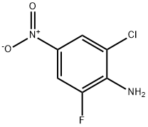 2-Chloro-6-fluoro-4-nitroaniline Struktur