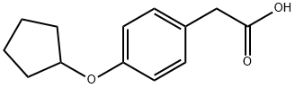 4-(Cyclopentyloxy)-benzeneacetic acid Struktur