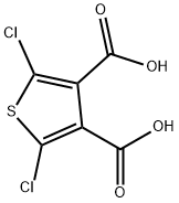 2,5-dichlorothiophene-3,4-dicarboxylic acid Struktur