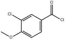 3-Chloro-4-Methoxybenzoyl Chloride Struktur