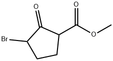 Methyl 3-broMo-2-oxocyclopentanecarboxylate Struktur