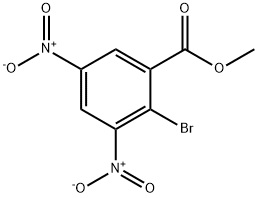 2-broMo-3,5-dinitro-benzoic acid Methyl ester Struktur