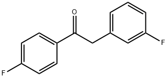 2-(3-Fluorophenyl)-1-(4-fluorophenyl)ethanone Struktur