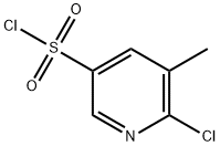 6-chloro-5-Methylpyridine-3-sulfonyl chloride Struktur