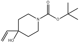 tert-butyl 4-hydroxy-4-vinylpiperidine-1-carboxylate Struktur