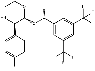 (2R,3R)-2-[(1R)-1-[3,5-Bis(trifluoroMethyl)phenyl]ethoxy]-3-(4-fluorophenyl)Morpholine Struktur