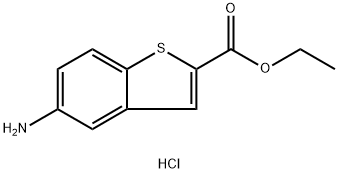 Ethyl 5-aMinobenzo[b]thiophene-2-carboxylate hydrochloride Struktur