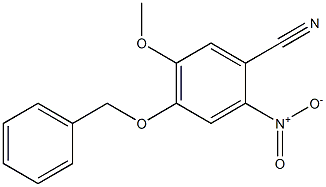 4-(benzyloxy)-5-Methoxy-2-nitrobenzonitrile Struktur