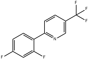 2-(2,4-difluorophenyl)-5-(trifluoroMethyl)pyridine Struktur