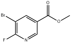 Methyl 5-broMo-6-fluoronicotinate Struktur