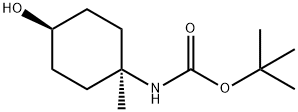 trans-4-(Boc-aMino)-4-Methylcyclohexanol Struktur