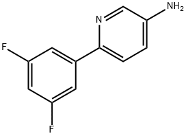 6-(3,5-Difluorophenyl)pyridin-3-aMine Struktur